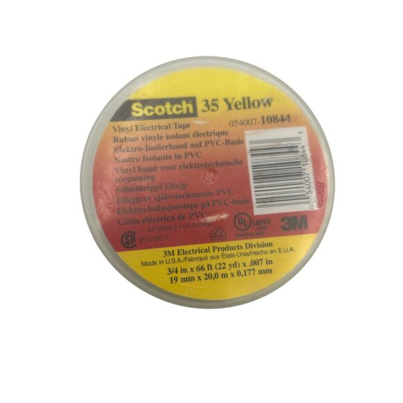 Scotch 35 Electrical Tape 3/4" X 66 Set 1: Yellow Brown White 2: Orange Red READ - Picture 4 of 16